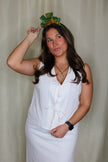 Linen Front Tie Top