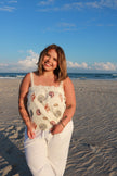 Cream Seashell Patterned Baby Tank