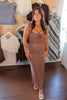 Brown Mini Polka Dot Top