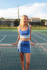 Blue MonoChrome Tennis Skort