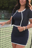 Navy Athletic Mini Skort