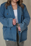 Oversized Denim Blazer