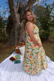 Floral & Fruits Midi Dress
