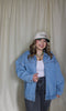 Oversized Zip Up Denim Jacket