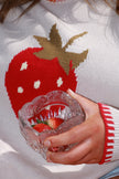 Knitted Strawberry Sweater