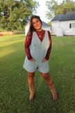 Denim Western Romper