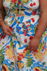 Tropical Picnic Midi Dress