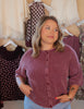 Burgundy Chunky Knit Cardigan