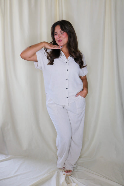 Linen Button Up
