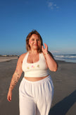 White Tropical Halter Tank