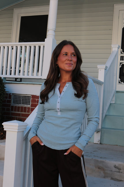 Blue/Brown Long Sleeve