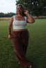 Pinstriped Linen Pants