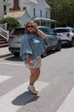 Champagne & Black Polka Dot Mini Skort
